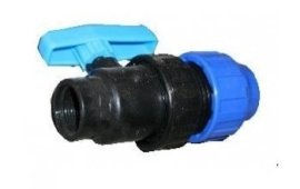 Кран обжим ВР ф25*1/2 ПНД PN16 (1/70)