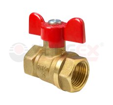 Кран шар VALFEX Ду20 м/м баб (11Б27фт1М) (20/80)