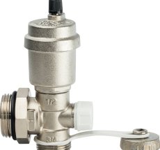 Тройник коллекторный 1" с автомат воздухоотвод и дренаж/вент STOUT (1/2)