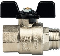 Кран шар STOUT Ду20 м/р баб PN50 (полнопроходной) (1/50)