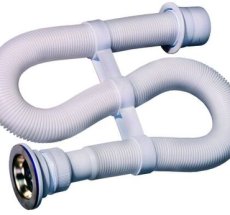 ВИР Сифон гофра белый п/нерж (1/20) 30980132