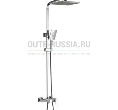 Смес. д/ванны с душ/стойкой (140см*34см) Т9034К бел/хром