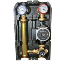 Насосная группа с трехход смесит клап 1" б/насоса (180) NG-MK-0101 ТИМ (4)