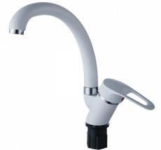 Смес. д/кухни бок/руч шар/гайка ф40 ЭВЕРЕСТ В59-0267 белый