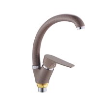 Смес. д/кухни бок/руч шар/гайка ф35 Р59222-15 кофейный