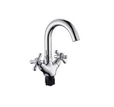 Смес. д/раковины 1/2 кер/гайка крест ЭВЕРЕСТ В10-301