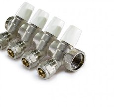 Коллектор регулир 45* 1 г/ш-16-5 вых (хром) MR135N-1-C-5 ТИМ (3/12)