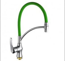 Смес. д/кухни бок/руч шар/гайка сил/гибк/излив с держ ф35 Т2613В-7 зеленый