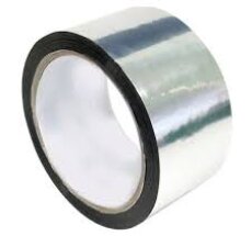 Скотч металлизированный 48*25 (д/теплоизоляции) (1/12)