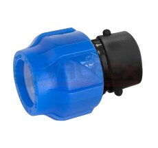 Муфта  обжим ф40*1 внутр ПНД VALFEX (12/48)