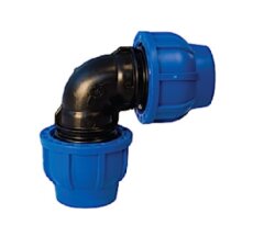 Уголок  обжим ф63*90 ПНД PN16 (184гр)