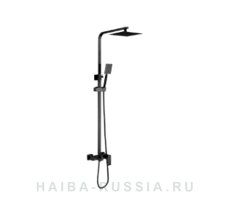 Смес. д/ванны с душ/стойкой шар HB24803-7 черный (10)