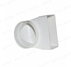 Соединительное колено плоский-круглый (521) 110/55-100мм (511СК10КП) (40)