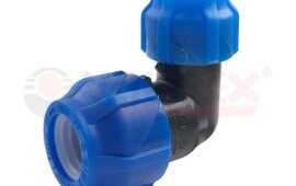 Уголок  обжим ф50*90 ПНД VALFEX/ИТАЛ (3/12) (32)