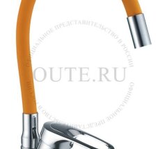 Смес. д/кухни бок/руч шар/гайка силик/гибк/излив ф40 R3193F-4 оранжевый