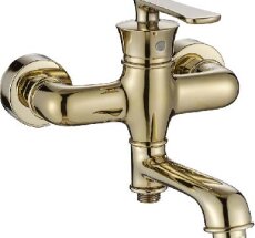 Смес. д/ванны/шар кор/гусак дивестор в корпусе HB60181-5 золото