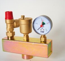 Группа безопасности  1" латунь (Квадрат) JH1022-3 бар (8)