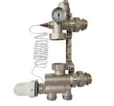 Насосно-смесительная группа 1 1/2" 130/180мм б/насоса JH1036 ТИМ (6)