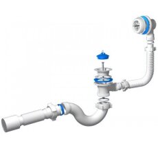 АНИ Сифон Ани  д/ванны ВАРЯГ с вып/пер 1 1/2 с г/тр 40*50 (С6155) (1/30)