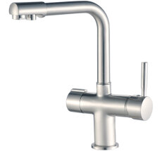 Смес. д/кухни бок/руч шар/гайка с вых д/подключ фильтра питьев воды ф35 HB70088-5 НЕРЖ (10)