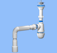 АНИ Сифон Ани 1 1/2*40 с г/тр 40*40*50 (1 гайка) (С0515) (1/30)
