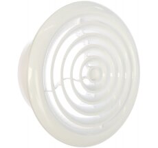 Диффузор приточно-вытяжной со стопорным кольцом и фланцем D125 (12,5DK) (1/20)