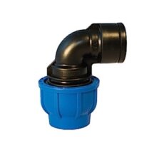 Уголок обжим 20*1/2 внутр ПНД PN16 (51гр) (30/180)