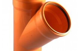 ПП Тройник 160*160*45 наружный (рыжий) FLEXTRON (3)