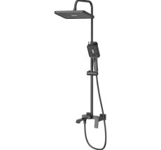 Смес. д/ванны с душ/стойкой шар HB24575-3 оружейная сталь (4)