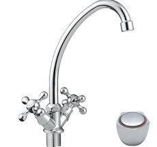 Смес. д/кухни 1/2 кер/гайка крест CN4009-2 (2/20)