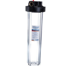 Фильтр магистральн 20ВВ 1" АБФ-20ББ-ПР (FHBB 20"Р) (прозрачный) + кронштейн UNICORN (1/4)