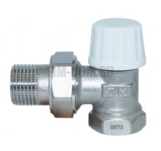 Детентор (клапан запорный) угл д/рад 1/2 RS521.02 ТИМ (6/60)