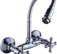 Смес. настенный 1/2 кер/верх/гибк/излив ЭВЕРЕСТ В47-333