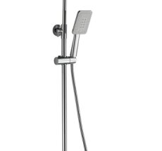 Смес. д/ванны с душ/стойкой шар (154см*40см) НВ2419 белый/хром