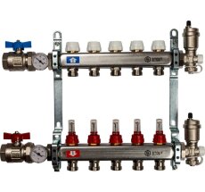 Коллект/группа   5 выходов/нерж STOUT (полный комплект)