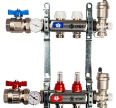 Коллект/группа   2 выхода/нерж STOUT (полный комплект)