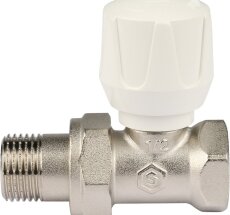 Кран регулир прям (клапан ручной) д/рад  Ду15 STOUT (1/30)