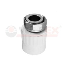 Муфта комб. с накид/гайкой ПП ВР D25-1/2 VALFEX (20/120)