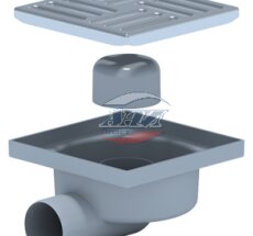 АНИ Трап 50 гор/вып с нерж/реш 150*150 (ТА5112) (1/20)