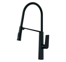 Смес. д/кухни бок/руч шар/гайка силик/гибк/излив ф30 НВ73827-7 черный (10)