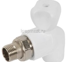 Кран шар. ПП угл. д/радиат. НР D20-1/2 ОТМО (сталь.шар) (90)