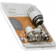 Комплект термост д/радиат прям 1/2 (клапан термостат+термогол+клапан настр) STK-1074.02 SANLUX (20)