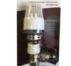 Комплект термост д/радиат угл 1/2 (клапан термостат+термогол) STK-1075.02 SANLUX (25)