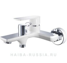 Смес. д/ванны/шар кор/гусак дивестор в корпусе НВ60505-8 белый (8)