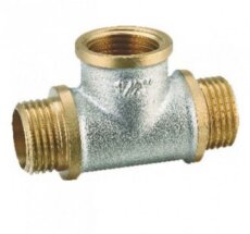 Тройник НИКЕЛЬ 1/2 нар * 1/2 вн * 1/2 нар (TMFM222N) ТИМ (10/80)