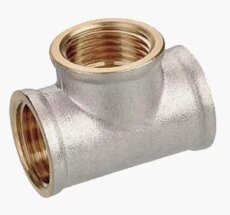 Тройник НИКЕЛЬ 3/4 * 3/4 * 3/4 вн (TF333N) ТИМ (5/50)