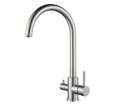 Смес. д/кухни бок/руч шар/гайка с вых д/подключ фильтра питьев воды ф35 T60203С НЕРЖ