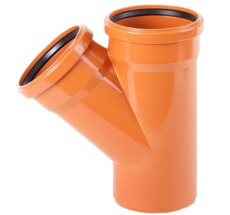 ПП Тройник 110*110*45 наружный (рыжий) ДИГОР (15)