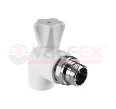 Кран шар. ПП угл. д/радиат. НР D25-3/4 VALFEX (10/40)