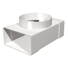 Тройник плоских каналов D100 с выходом 110/55 (511ТФ10П)